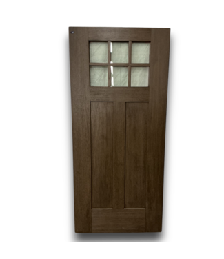 Bud's Warehouse 57593 36 X 80 Dark Brown Top Light Exterior Door Slab