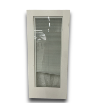 Bud's Warehouse 57595 36 X 80 White Built In Blinds Exterior Door Slab