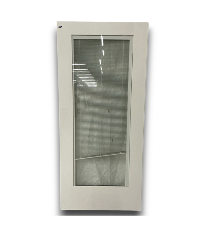 57595 36 X 80 White Built In Blinds Exterior Door Slab