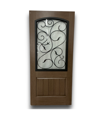Bud's Warehouse 57597 36 X 80 Decorative Glass Exterior Door Slab