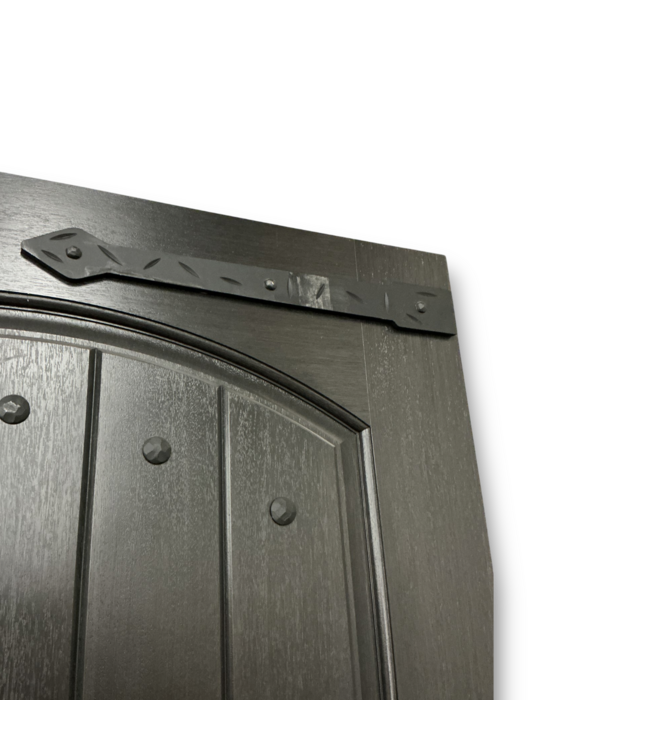57590 36 X 80 Black Barn Style Exterior Door Slab