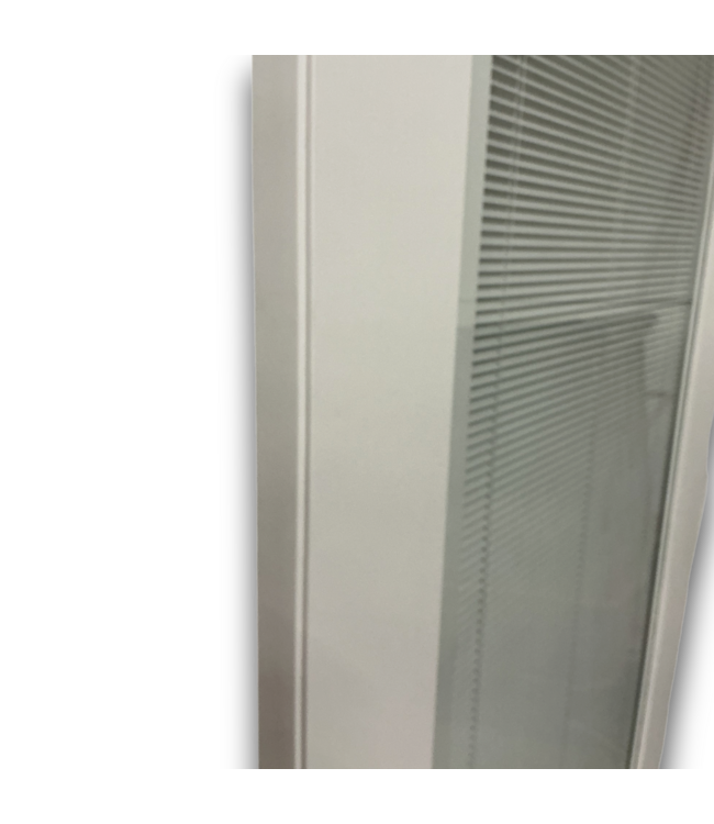 57595 36 X 80 White Built In Blinds Exterior Door Slab