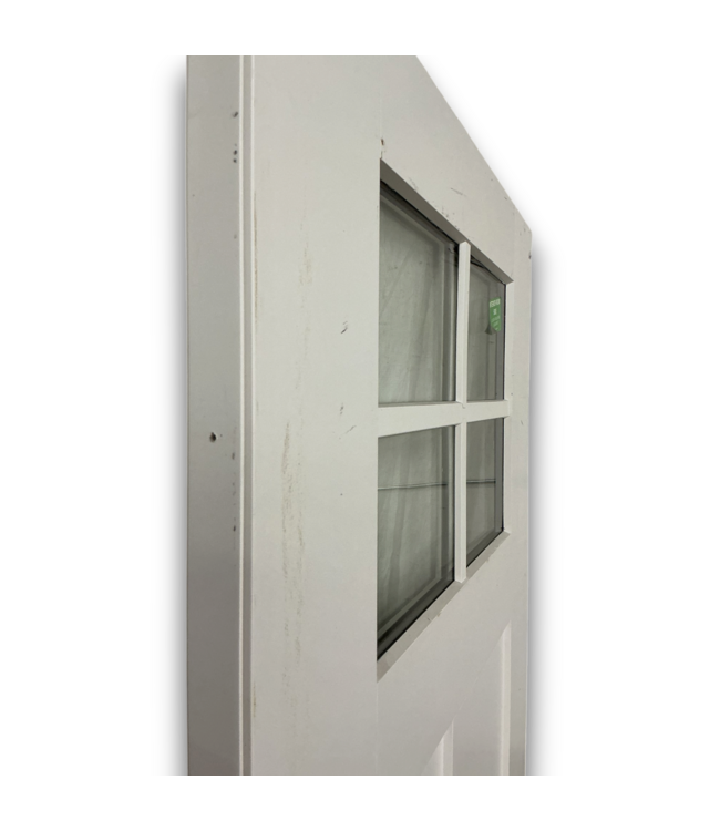 57605 36 X 80 White Top Light Exterior Door Slab