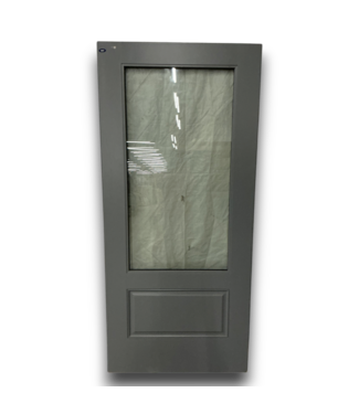 Bud's Warehouse 57609 36 X 80 Grey 2/3 Glass Exterior Door Slab