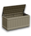 57612 78-gallon Light Brown Resin Deck Box