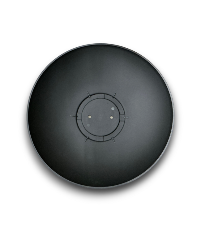 57614 Black Plastic Round Indoor Planter