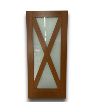 Bud's Warehouse 57615 36x80 Light Brown Full Glass Exterior Door Slab