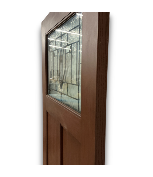 57616 36 X 80 Burgundy 1/3 Light Exterior Door Slab