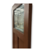 57616 36 X 80 Burgundy 1/3 Light Exterior Door Slab
