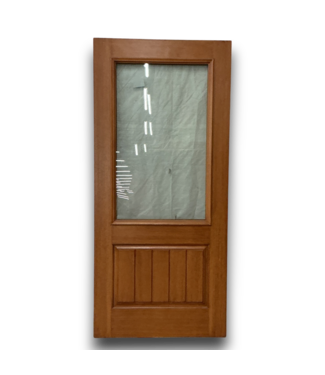 Bud's Warehouse 57618 36x80 Light Brown 2/3 Glass Exterior Door Slab