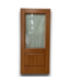 57618 36x80 Light Brown 2/3 Glass Exterior Door Slab