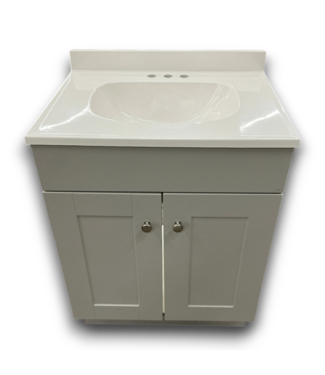 Bud's Warehouse 57619 Dover Light Gray Bathroom Vanity With Top