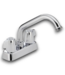57627 Chrome 2-handle Deck Mount Utility Faucet