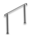 57629 Stair Railing Wrought Iron Handrail For Outdoor 3-5 Steps