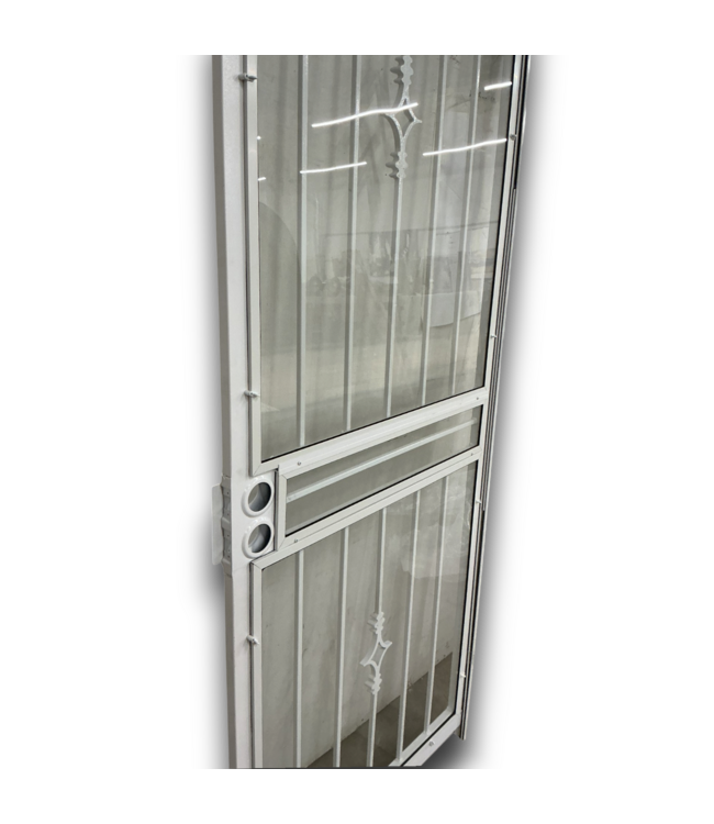57623 36 X 96 White Security Door With Plexiglass