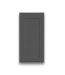 57647 Dark Gray Over Look Wall Cabinet