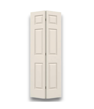Bud's Warehouse 57649 32 X 80 Primed 6 Panel Textured Bi Fold Door