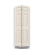 57649 32 X 80 Primed 6 Panel Textured Bi Fold Door