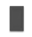 57650 Calder Dark Gray Wall Plywood Cabinet