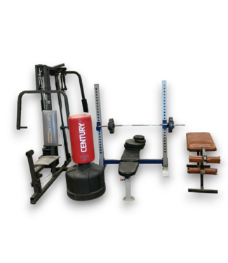 Bud's Warehouse 57651 4 Piece Multi-station Home Gym Workout Set