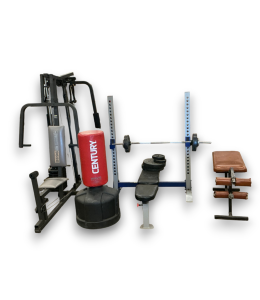 Bud's Warehouse 57651 4 Piece Multi-station Home Gym Workout Set