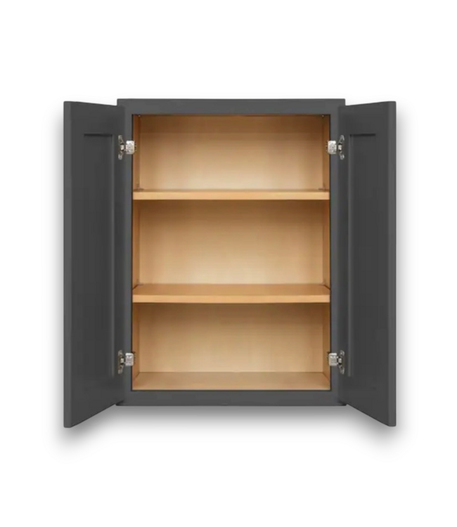 57653 Overlook Double Dark Gray Wall Cabinet