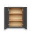 57653 Overlook Double Dark Gray Wall Cabinet