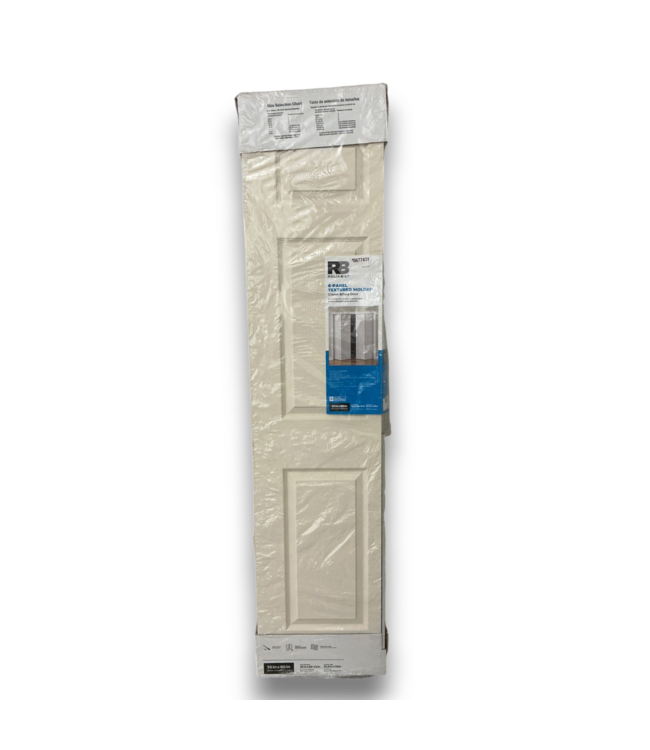 57654 36 X 80 Primed 6 Panel Textured Bi Fold Door