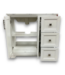 57656 Pittman White Bathroom Vanity With Calacotta Veined Top