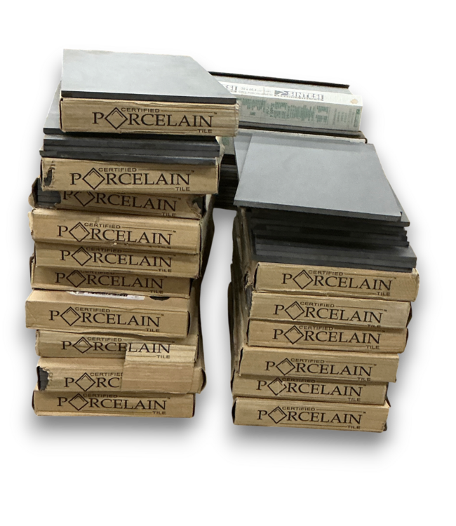 57633 Certified Porcelain Black Tile 164.9 Sq. Ft.