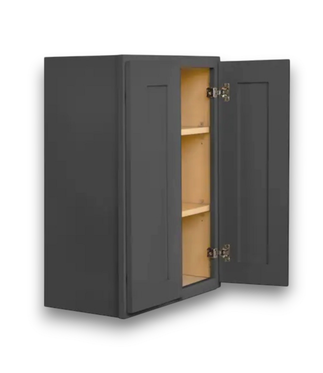 57653 Overlook Double Dark Gray Wall Cabinet
