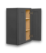 57653 Overlook Double Dark Gray Wall Cabinet