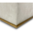 57669 Tilden Large Square Velvet Ottoman Alabaster Natural