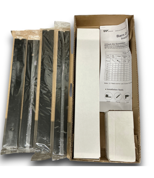 57671 Barn Door Hardware Kit Single Sliding Track Kit