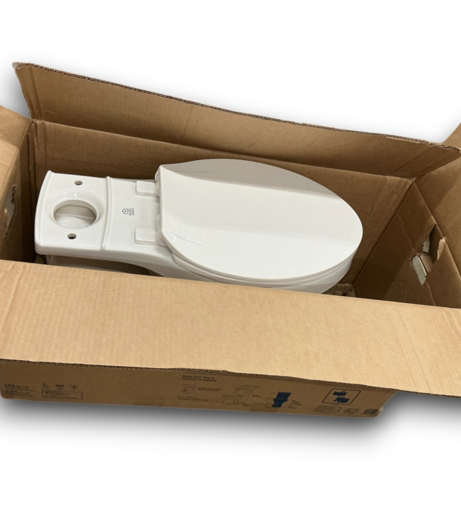57680 Pro Flush Anti Clog White 2 Pc Toilet