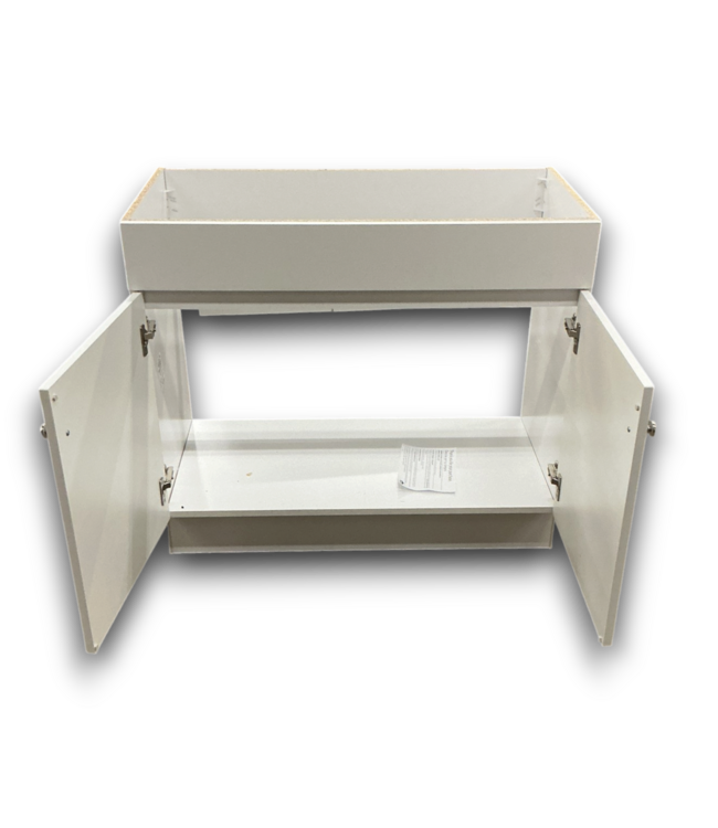57676 36” White Bathroom Vanity Base