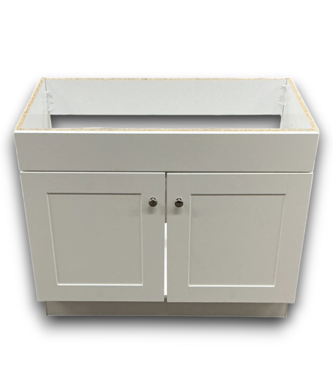 57676 36” White Bathroom Vanity Base