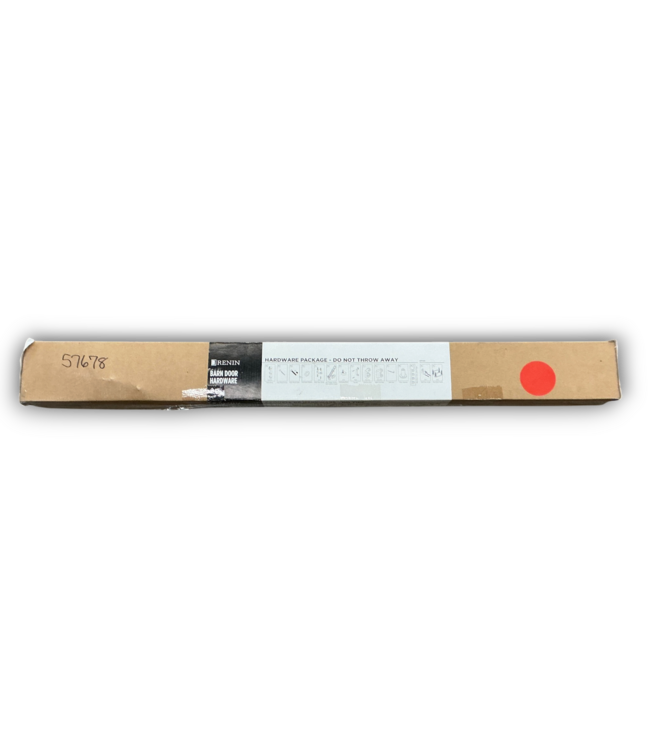 57678 Barn Door Hardware Sliding Track Black Matte