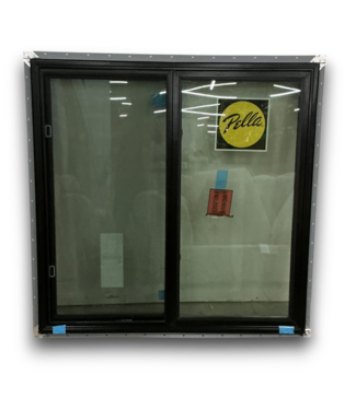 Bud's Warehouse 57689 48 X 48 Black Aluminum Sliding Window