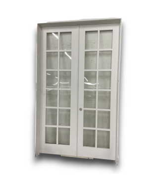 Bud's Warehouse 57694 58 X 94 Full Glass Grid White French Door