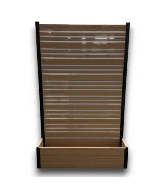 Bud's Warehouse 57696 Cedar Outdoor Outdoor Privacy Screen With Planter Box