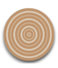 57698 5' X 5' Loomed White Tan Round Area Rug