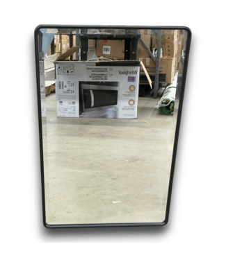 Bud's Warehouse 57699 Black Medicine Cabinet With Mirror
