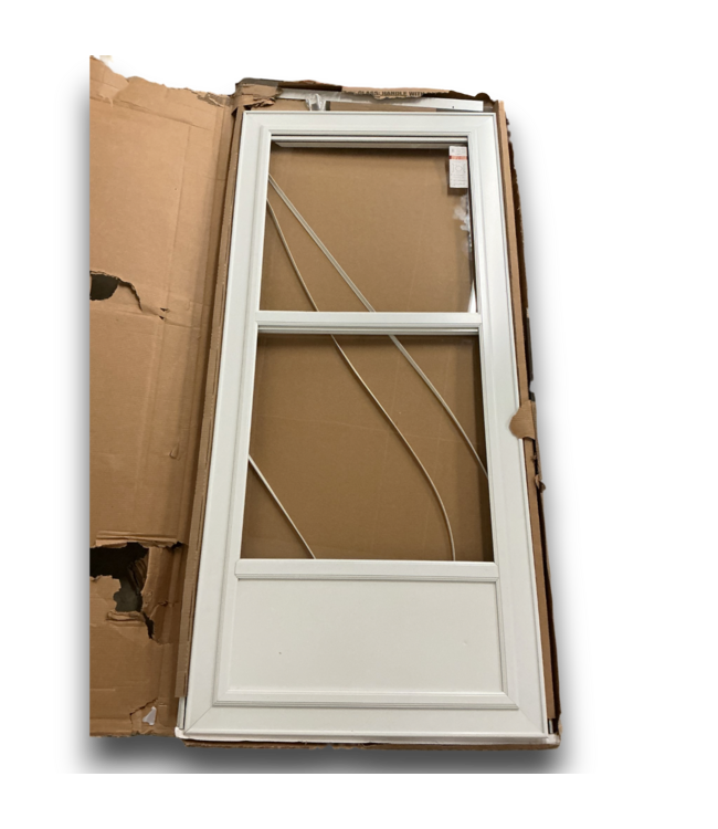 57706 36 X 81 White Full Glass Storm Door