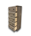 57708 Weathered Gray Ash 5 Drawer Chest