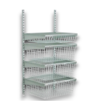 Bud's Warehouse 57709 Shelftrack White Steel Drawer Unit