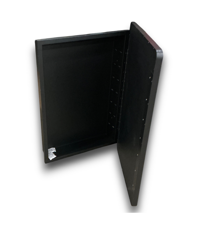57699 Black Medicine Cabinet With Mirror