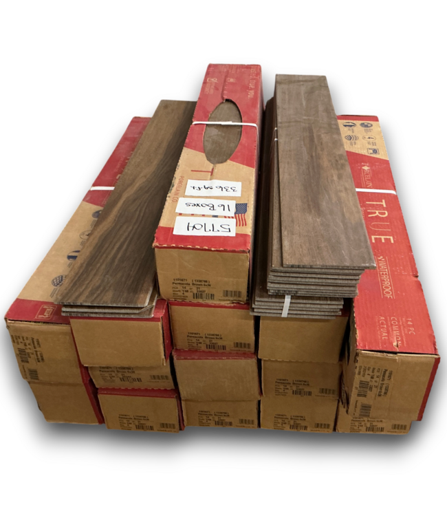 57704 336 Sq. Ft. Pensacola Brown Porcelain Wood Look Tile