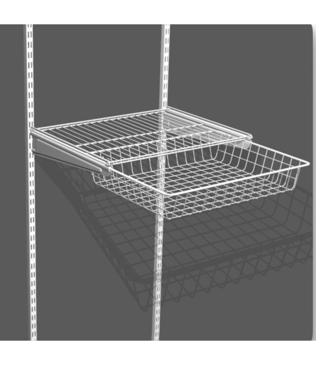 57709 Shelftrack White Steel Drawer Unit