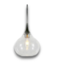 57711 Pendant Light Polished Nickel Clear Glass Drum
